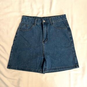 Bermuda denim shorts